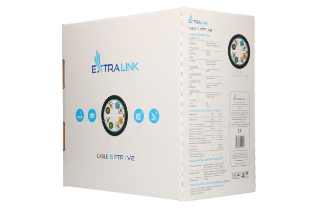 Extralink CAT6 FTP (F/UTP) V2 Outdoor | Twisted pair | 305M - imagine 3
