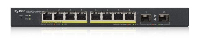 ZYXEL GS1900-10HP | Switch | 8x RJ45 1000Mb/s PoE, 2x SFP, 77W, managed - imagine 2