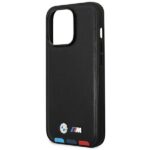 BMW BMHCP14L22PTDK iPhone 14 Pro 6,1" black Leather Stamp Tricolor - imagine 6