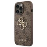 Guess GUHCP14L4GMGBR iPhone 14 Pro 6,1" brown hardcase 4G Big Metal Logo - imagine 2