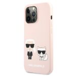 Karl Lagerfeld KLHCP13LSSKCI iPhone 13 Pro / 13  6,1" hardcase light pink Silicone Karl - imagine 2