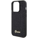 Guess GUHCP15LPMSDGSK iPhone 15 Pro 6.1" black hardcase Disco Metal Script - imagine 6