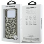 Karl Lagerfeld IML Leopard Pattern MagSafe Case for iPhone 17 Pro Brown - imagine 8