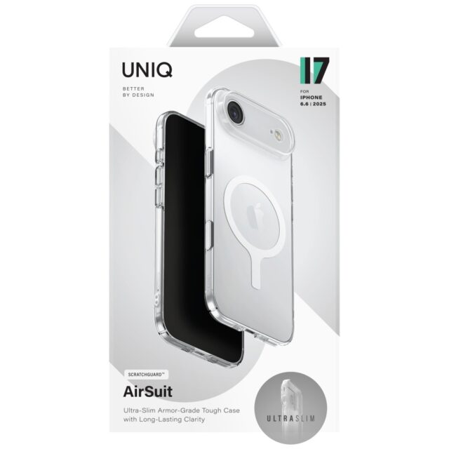 UNIQ Airsuit Case for iPhone Air Magclick Charging Transparent - imagine 7