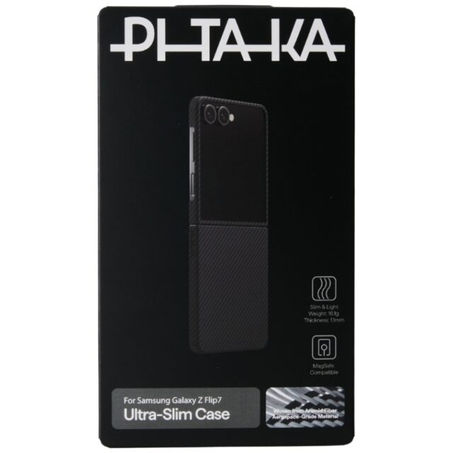 Case PITAKA Ultra-Slim MagSafe for Samsung Galaxy Z Flip7 black grey - imagine 7