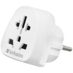 Verbatim Travel Adapter EU/UK/US WTEU-02 white 49549
