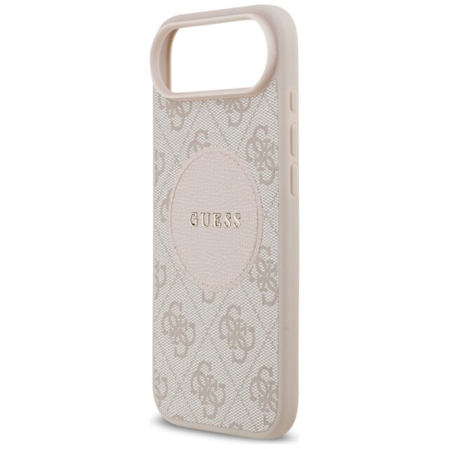 Case Guess 4G Circle Classic Logo        MagSafe for iPhone Air pink - imagine 6
