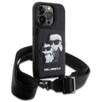 Karl Lagerfeld KLHCP14XCSAKCPMK iPhone 14 Pro Max 6.7" hardcase black Crossbody Saffiano Karl - imagine 3