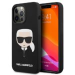 Karl Lagerfeld KLHCP13LSLKHBK iPhone 13 Pro / 13  6,1" black hardcase Silicone Karl`s Head