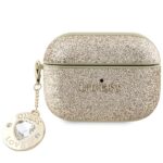 Guess GUAP2PGEHCDD AirPods Pro 2 (2022/2023) cover gold Fixed Glitter Heart Diamond Charm