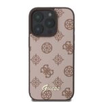 Guess GUHMP16LPGPYSW iPhone 16 Pro 6.3" brown hardcase Peony Script MagSafe - imagine 3