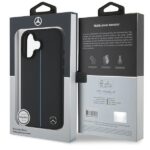 Mercedes MEHMP16S23RURBK iPhone 16 6.1" black hardcase MB Blue Line Leather MagSafe - imagine 8