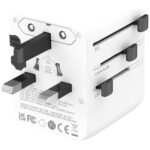 Travel adapter 4smarts Nomad GaN 20W 2C+1A white - imagine 5