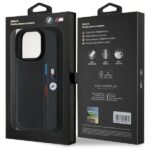 BMW BMHCP16L23PUPVK iPhone 16 Pro 6.3" black hardcase M Perforated Tricolor Detail Line - imagine 8