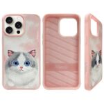 Nimmy case iPhone 15 Pro Max 6.7"         pink Big Eyed Pet 2.0 Cat - imagine 2