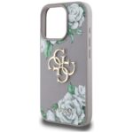 Case Guess Grained Roses Big 4G logo for iPhone 16 Pro purple - imagine 6