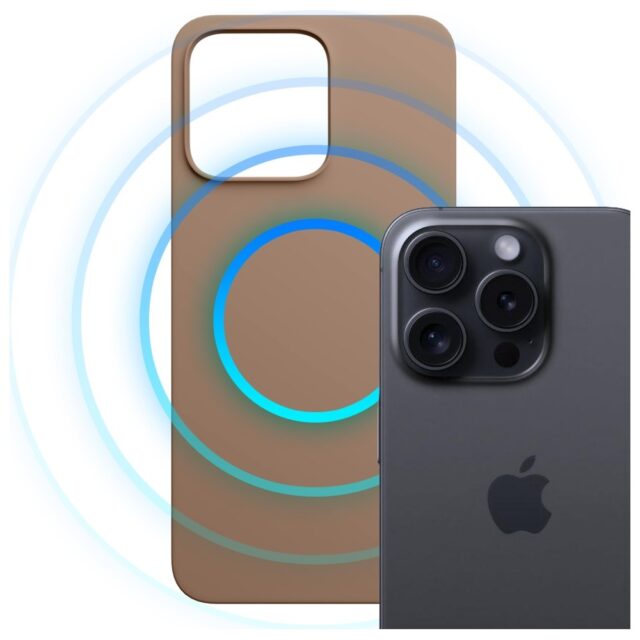 3MK Hardy MagSilicone Case for Apple iPhone 14 Pro Max Dark Gold - imagine 3