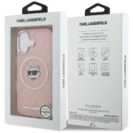 Case Karl Lagerfeld IML Choupette Head   Logo MagSafe for iPhone 17 pink - imagine 8