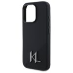 Karl Lagerfeld KLHMP16LSCMKMPCK iPhone 16 Pro 6.3" black hardcase Silicone Shadow Metal Initia - imagine 6