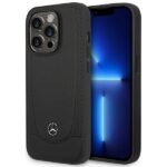 Mercedes MEHMP14LARMBK iPhone 14 Pro 6.1" Black Hardcase Leather Urban MagSafe