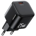 Charger USAMS JC Series CC289 25W GaN Mini Fast Charger USB-C black - imagine 3