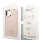 Guess GUHCP14MSLTGP iPhone 14 Plus/ 15 Plus 6.7" pink hardcase Silicone Triangle - imagine 8