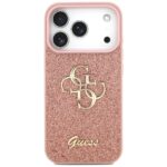 Guess Fixed Glitter Big 4G Case for iPhone 17 Pro Pink - imagine 3