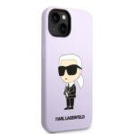 Karl Lagerfeld KLHCP14SSNIKBCU iPhone 14/ 15 / 13 6,1" hardcase purple Silicone Ikonik - imagine 4
