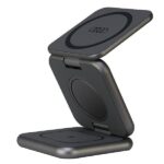 Audi 3-in-1 Wireless Charger Foldable Gray Big Logo AU-MWC3IN1-GT/D1-GY - imagine 2