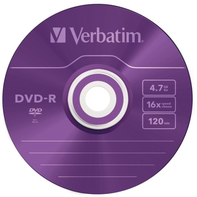 DVD-R Verbatim COLOUR SLIM Disc 4.7GB 16X 5pcs multicolored 43557 - imagine 4