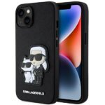 Karl Lagerfeld KLHCP14MSANKCPK iPhone 14 Plus / 15 Plus 6.7" hardcase black Saffiano Karl & Ch