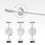 USAMS Magnetic USB Cable Holder for Ventilation Grille black ZXQ1901 (US-ZB019) - imagine 5