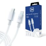 3MK Hyper Cable USB-C - Lightning20W 1.2m White cable