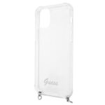Guess GUHCP12MKC4GSSI iPhone 12/12 Pro 6,1" Transparent hardcase 4G Silver Chain - imagine 6