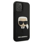 Karl Lagerfeld KLHCP12MKH3DBK iPhone 12/12 Pro 6,1" black hardcase 3D Rubber Karl`s Head - imagine 4