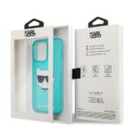 Karl Lagerfeld KLHCP13LCHTRB iPhone 13 Pro / 13 6,1" blue hardcase Glitter Choupette Fluo - imagine 8