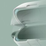 UNIQ Clyde Lock Case AirPods Pro 2 (2022/2023) white-mint/dove white-soft mint - imagine 6