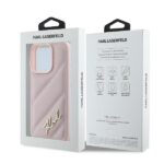Karl Lagerfeld KLHCP16LPQDSMGP iPhone 16 Pro 6.3" pink hardcase Quilted Signature - imagine 8