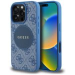 Case Guess 4G Circle Classic Logo MagSafe for iPhone 16 Pro Max blue