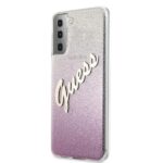 Guess GUHCS21MPCUGLSPI S21+ G996 pink hardcase Glitter Gradient Script - imagine 2
