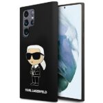 Karl Lagerfeld KLHCS23LSNIKBCK S23 Ultra S918 hardcase black Silicone Ikonik