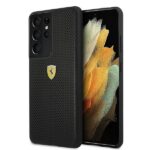 Ferrari FESPEHCS21LBK S21 Ultra G996 black hardcase On Track Perforated