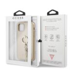 Guess GUHCN58RSSABE iPhone 11 Pro beige  hard case Saffiano with ring stand - imagine 7