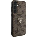 Guess GUHCS24SPGS4TDW S24 S921 brown hardcase Grip Stand 4G Triangle Strass - imagine 4