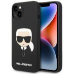 Karl Lagerfeld KLHCP14MSLKHBK iPhone 14 Plus / 15 Plus 6,7" hardcase black Silicone Karl`s Hea