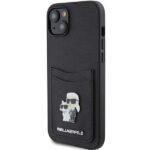 Karl Lagerfeld KLHCP15SSAPKCNPK iPhone 15 / 14 / 13 6.1" black hardcase Saffiano Cardslot Karl - imagine 2