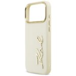 Karl Lagerfeld Karl Script Logo Case for iPhone 17 Pro Max Beige - imagine 6