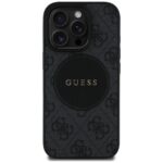 Case Guess 4G Circle Classic Logo MagSafe for iPhone 16 Pro black - imagine 3