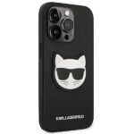Karl Lagerfeld KLHCP14LSAPCHK iPhone 14 Pro 6,1" hardcase black Saffiano Choupette Head Patch - imagine 4