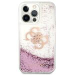 Guess GUHCP13XLG4GPI iPhone 13 Pro Max 6,7" pink hardcase 4G Big Liquid Glitter - imagine 3